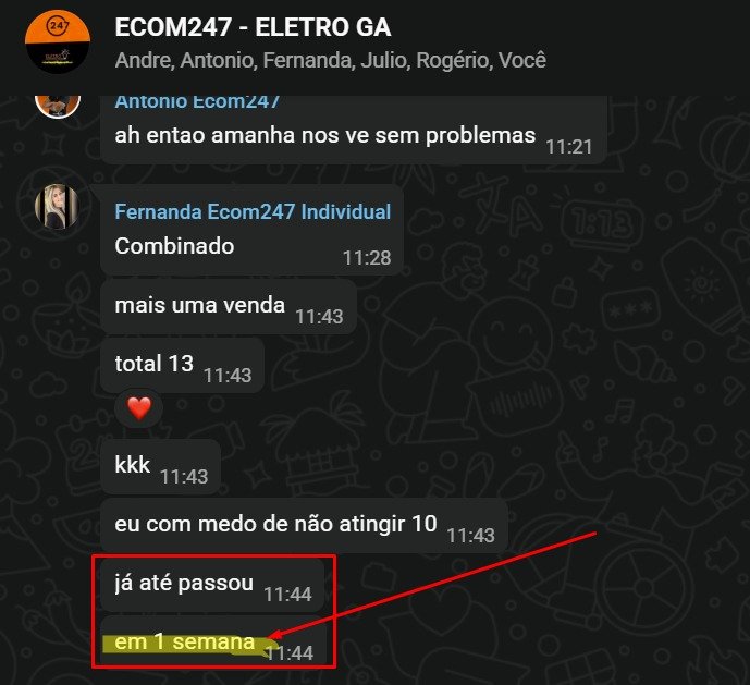 Depoimento de aluno